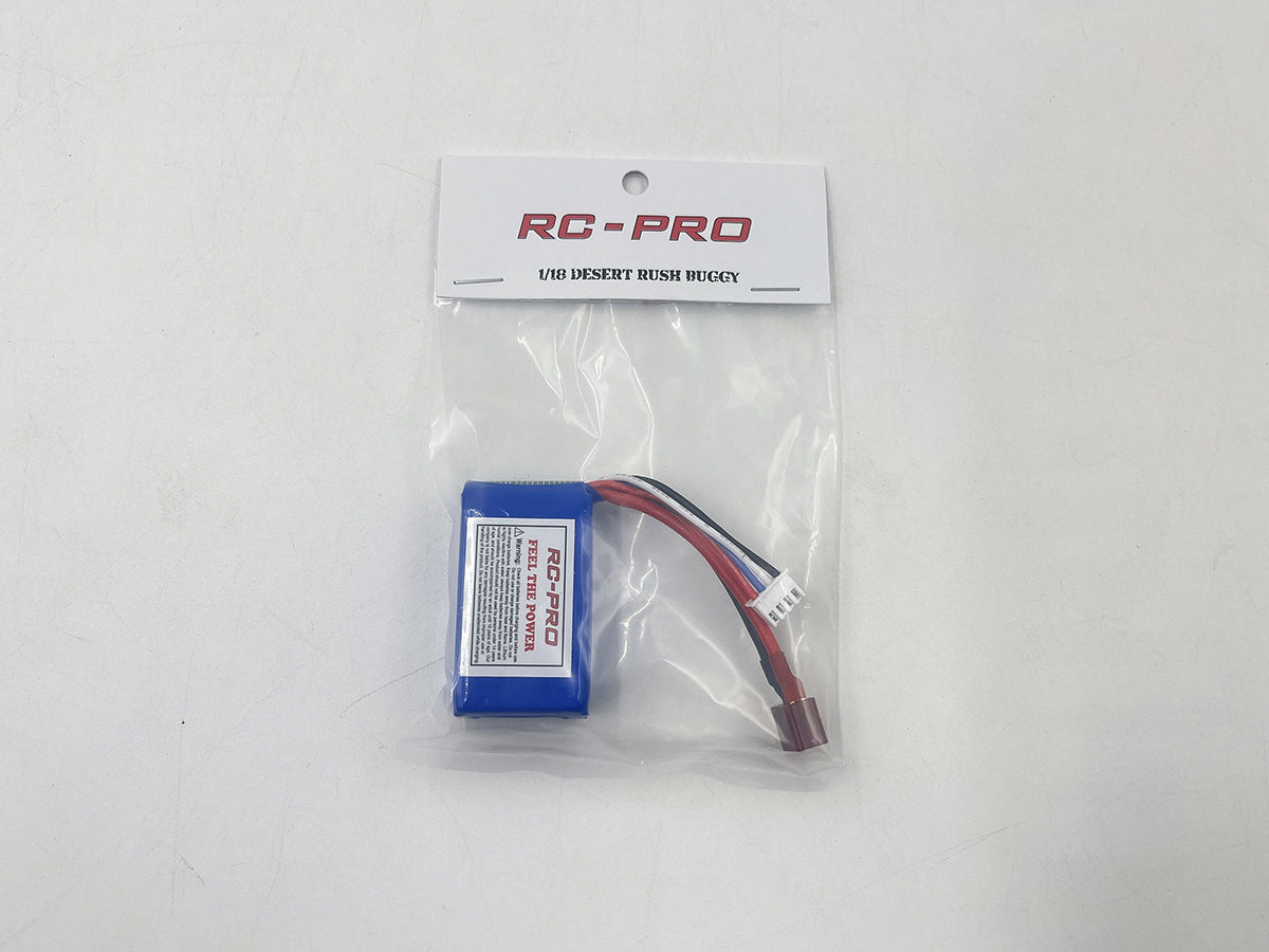 DESERT RUSH BRUSHLESS 11.1V 850mAh Lio battery Desrush-46