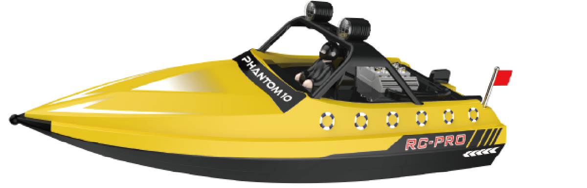 RC Jetboat PHANTOM10 Yellow