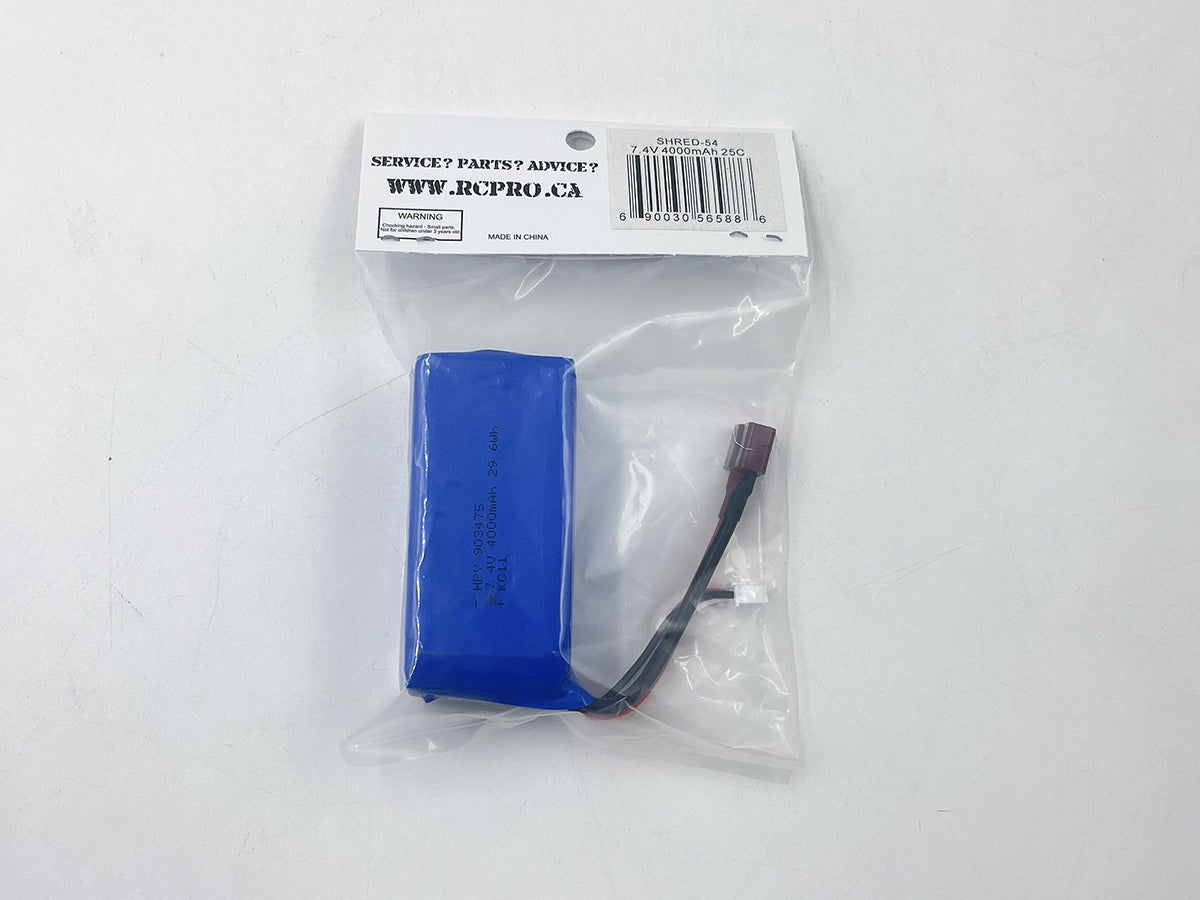 7.4V 4000mAh Li-po Battery SHRED-54