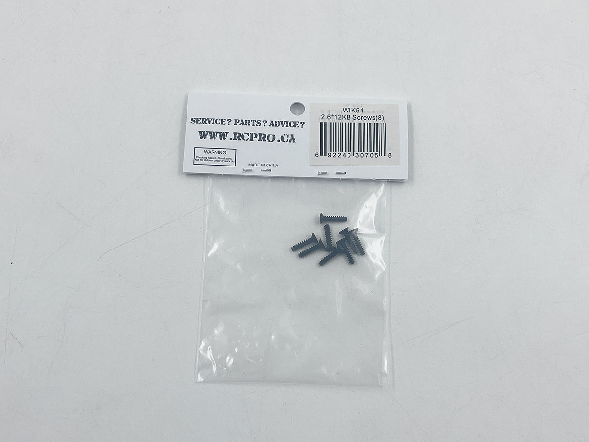 WIKKED 2.6*12KB Screws(8) WIK54